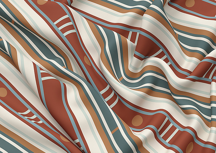 The British Stripe Co. William, Teignbridge No.1 - Roman Blind - Image 4